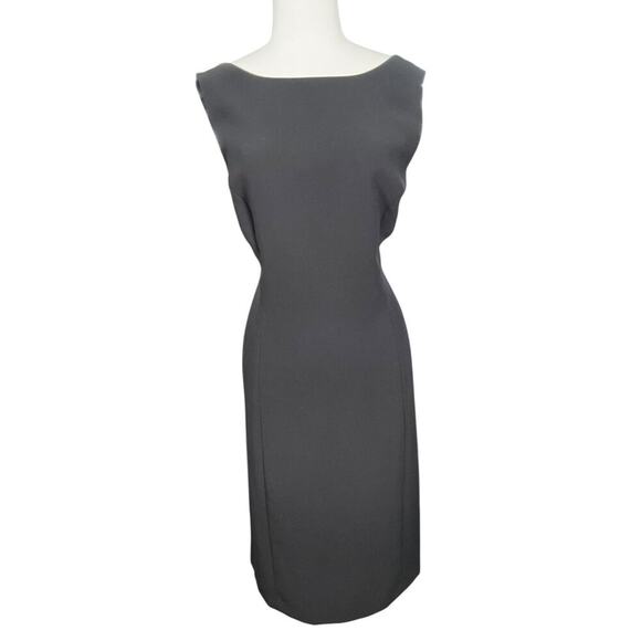 Tahari Arthur S. Levine Women's Professional Dress Size 16 Black Sleeveless - Picture 1 of 11